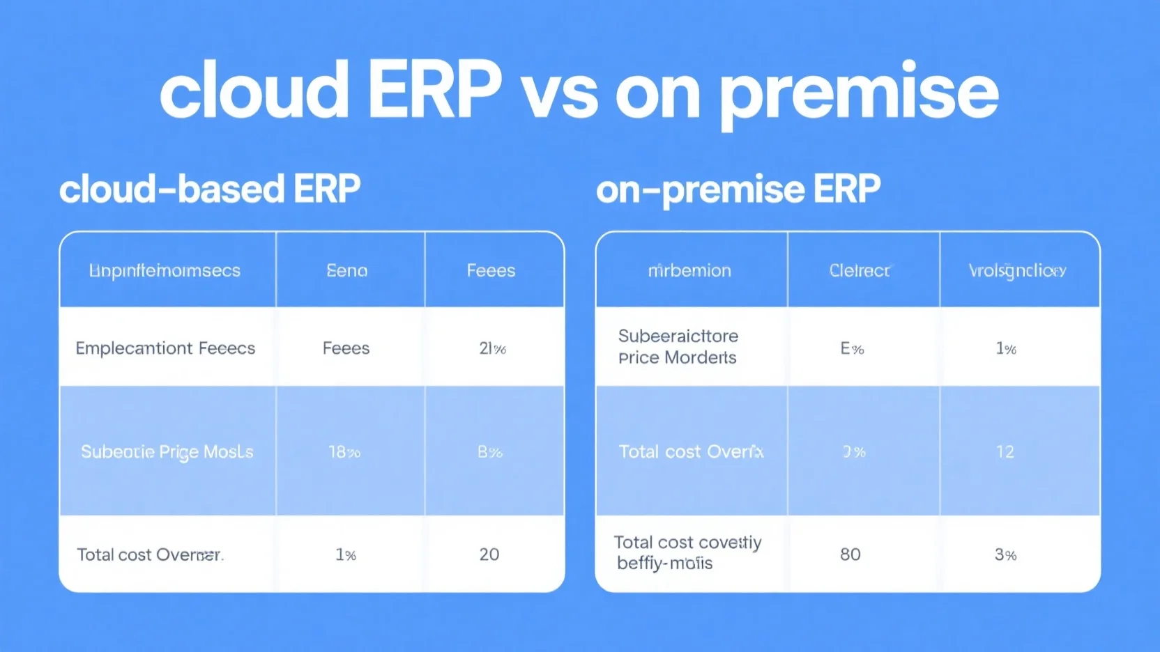 Comprehensive Cost Analysis: Cloud ERP vs On – premise ERP, Subscription Pricing, and TCO Considerations