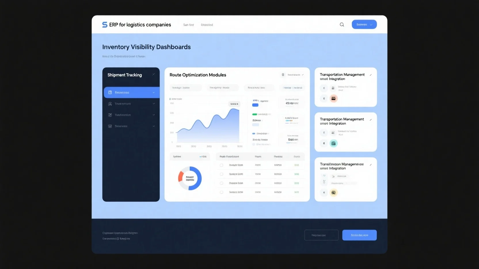 ERP for Logistics Companies: Transportation Management Integration, Inventory Dashboards, Route Optimization & Shipment Tracking – A Comprehensive Guide