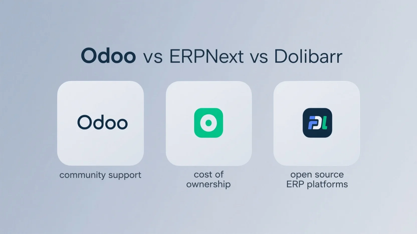 Open – source ERP Platforms Showdown: Odoo vs ERPNext vs Dolibarr – Pros, Cons, Costs, and Community Support